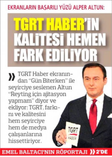 Türkiye Gazetesi Röportajı
